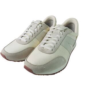 Kizik Hands-Free Sneakers Women’s 10 Cream Suede Nylon Lace Up